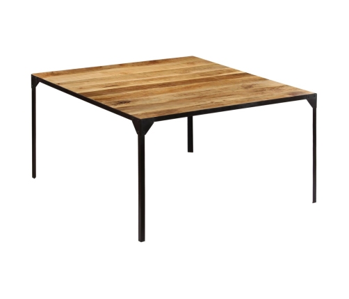 Mesa de comedor de madera maciza de mango 140x140x76 cm