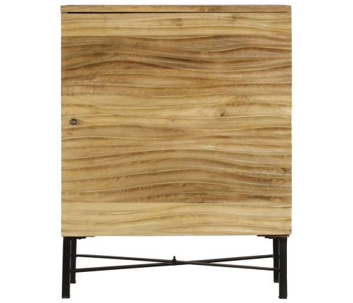 Aparador de madera maciza de mango 60x35x75 cm