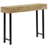 Mesa consola de madera maciza de mango 102x30x79 cm