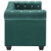 Sofá chesterfield de 2 plazas de terciopelo 146x75x72 cm verde