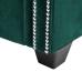 Sofá chesterfield de 2 plazas de terciopelo 146x75x72 cm verde