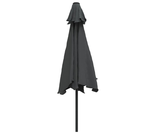 Sombrilla de jardín con palo de metal antracita 300 cm