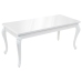 Mesa de comedor blanco brillante 179x89x81 cm