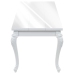 Mesa de comedor blanco brillante 179x89x81 cm