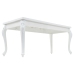 Mesa de comedor blanco brillante 179x89x81 cm