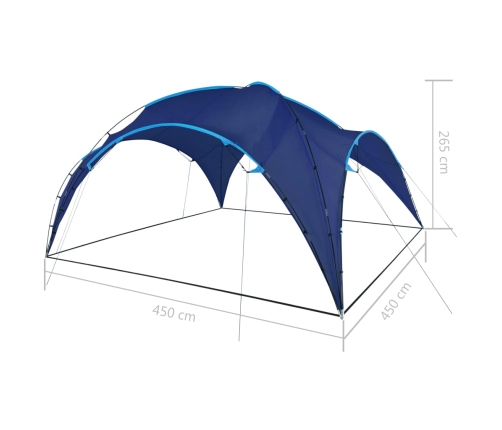 Carpa de fiesta arco azul oscuro 450x450x265 cm