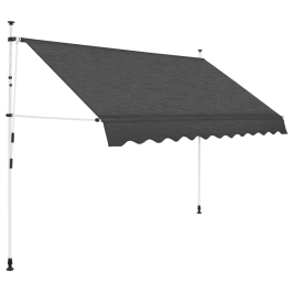 Toldo retráctil de operación manual antracita 250 cm