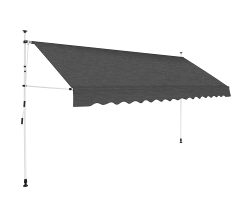 Toldo retráctil de operación manual antracita 350 cm