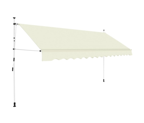 Toldo retráctil de operación manual 350 cm crema