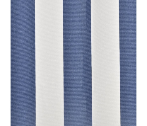 Toldo de lona azul y blanco 450x300 cm