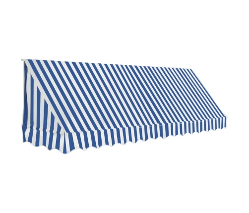 Toldo para bar 350x120 cm azul y blanco