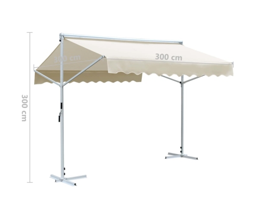 Toldo independiente 3x3 m color crema