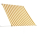 Toldo retráctil 150x150 cm amarillo y blanco