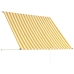 Toldo retráctil 200x150 cm amarillo y blanco