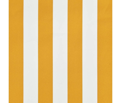 Toldo retráctil 300x150 cm amarillo y blanco