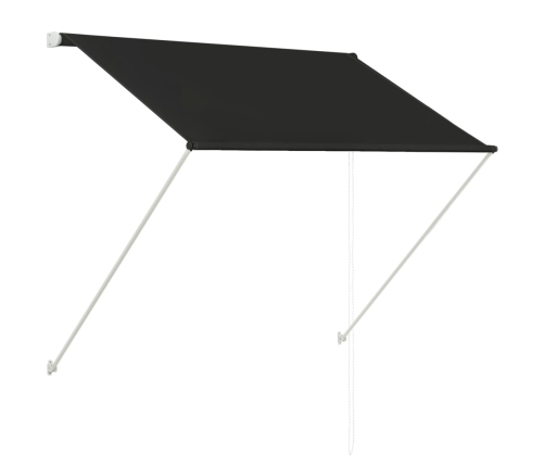 Toldo retráctil 150x150 cm gris antracita