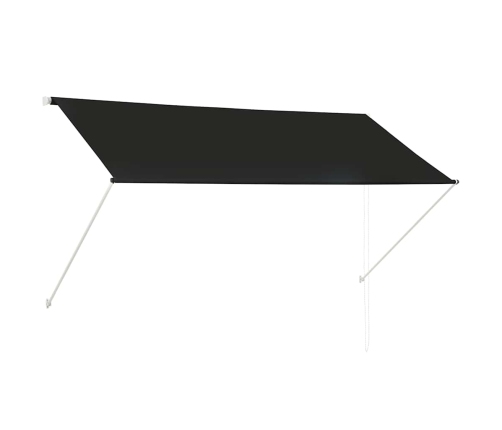 Toldo retráctil 250x150 cm gris antracita