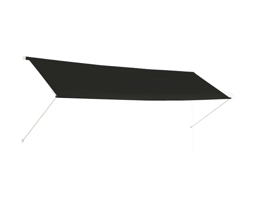 Toldo retráctil 400x150 cm gris antracita