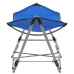 Hamaca con soporte plegable azul