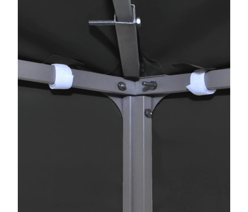 Toldo de cenador 2 niveles 310 g/m² 4x3 m gris antracita