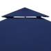 Toldo de cenador 2 niveles 310 g/m² 4x3 m azul