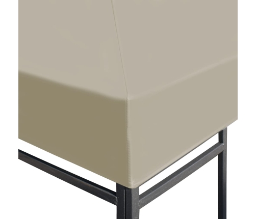 Toldo de cenador 310 g/m² 3x3 m beige