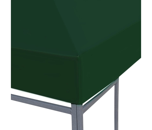 Toldo de cenador 310 g/m² 3x3 m verde