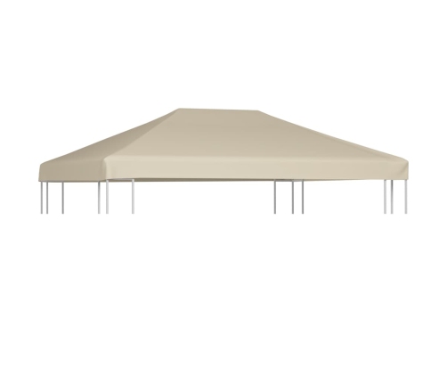 Toldo de cenador 310 g/m² 4x3 m beige