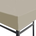 Toldo de cenador 310 g/m² 4x3 m beige