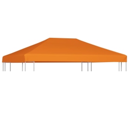 Toldo de cenador 310 g/m² 4x3 m naranja