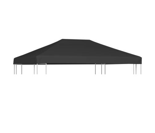 Toldo de cenador 310 g/m² 4x3 m gris