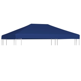 Toldo de cenador 310 g/m² 4x3 m azul