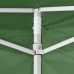 Cenador plegable con 2 paredes verde 3x3 m