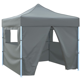 Carpa pleglable Pop-Up con 4 paredes antracita 3x3 m