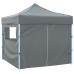 Carpa pleglable Pop-Up con 4 paredes antracita 3x3 m