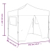 Carpa pleglable Pop-Up con 4 paredes antracita 3x3 m