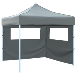 Carpa pleglable Pop-Up con 2 paredes 3x3 m antracita