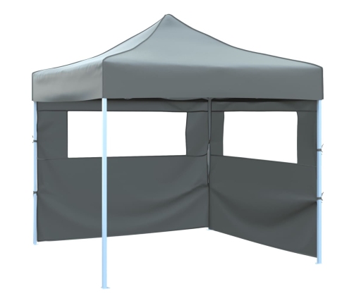 Carpa pleglable Pop-Up con 2 paredes 3x3 m antracita