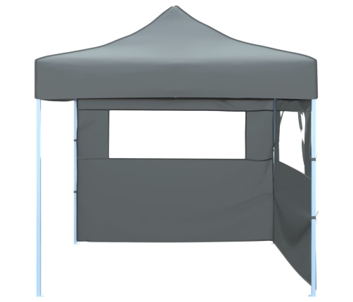 Carpa pleglable Pop-Up con 2 paredes 3x3 m antracita