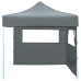 Carpa pleglable Pop-Up con 2 paredes 3x3 m antracita