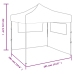 Carpa pleglable Pop-Up con 2 paredes 3x3 m antracita