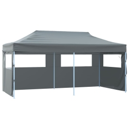 Carpa plegable Pop-up con paredes laterales 3x6 m antracita