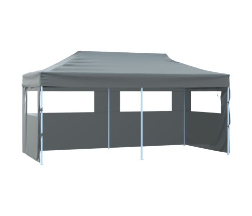 Carpa plegable Pop-up con paredes laterales 3x6 m antracita