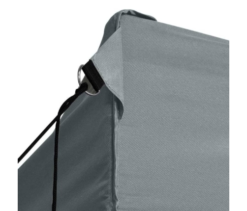 Carpa pleglable Pop-up con 4 paredes 3x4,5 m gris antracita