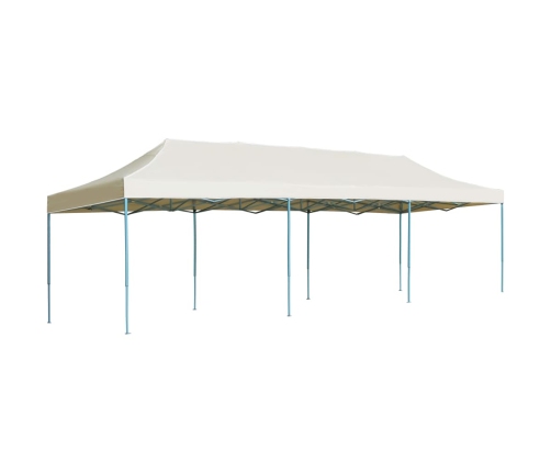 Carpa para fiestas pop-up plegable crema 3x9 m