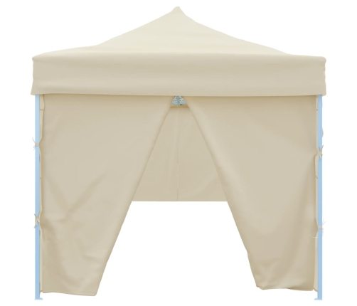 Carpa plegable Pop-up con 8 paredes laterales 3x9 m crema