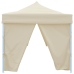 Carpa plegable Pop-up con 8 paredes laterales 3x9 m crema