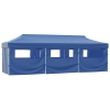 Carpa plegable Pop-up con 8 paredes laterales 3x9 m azul