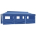 Carpa plegable Pop-up con 8 paredes laterales 3x9 m azul