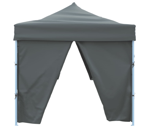 Carpa de fiestas pop-up plegable con 8 paredes antracita 3x9 m